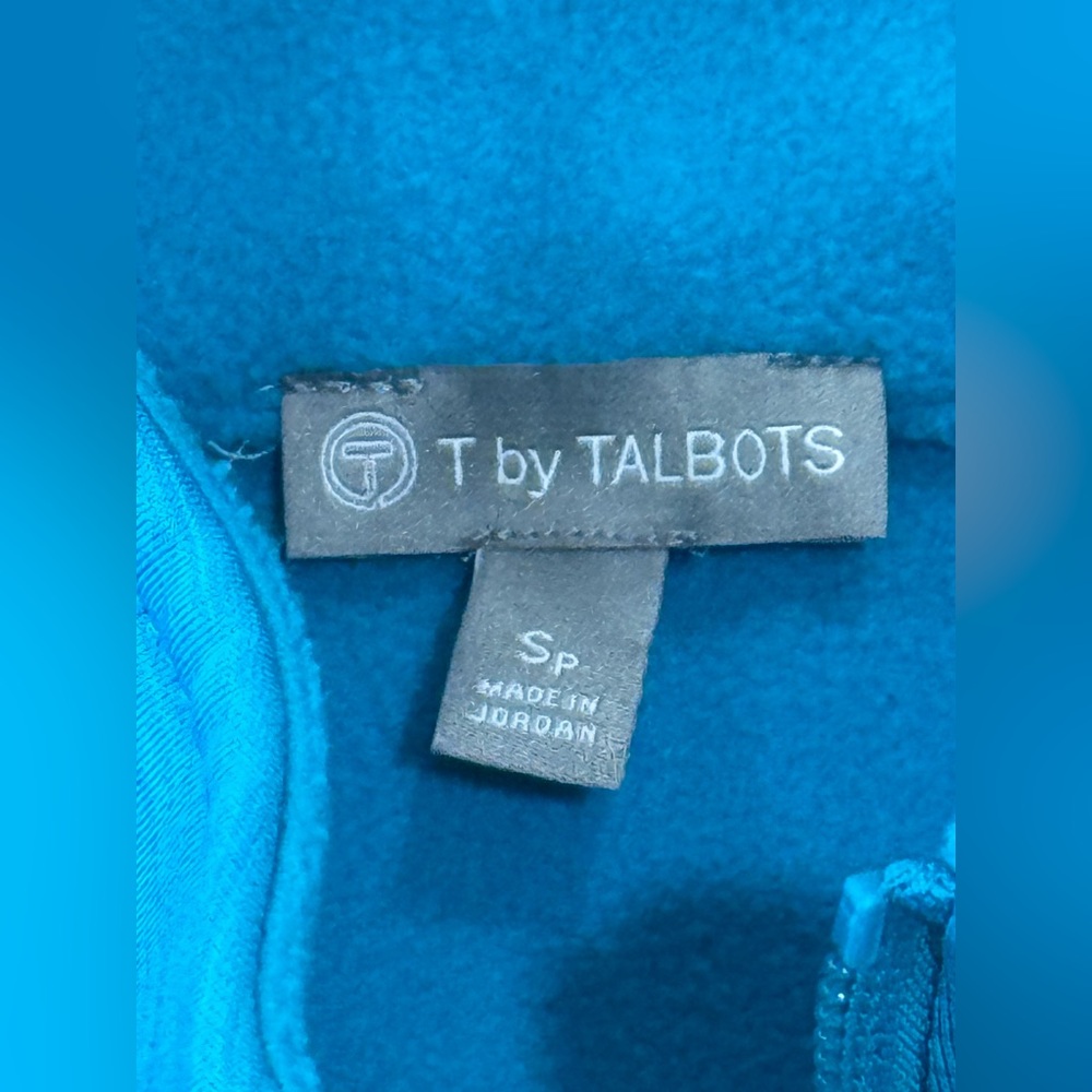 Talbots Turquoise Jacket and Houndstooth Sweater - Picture 3 of 8